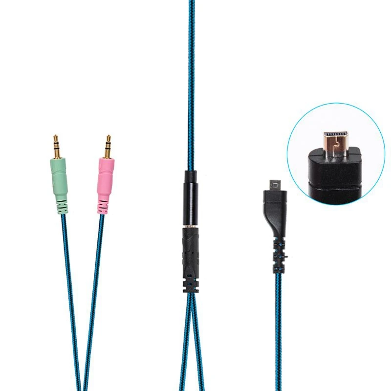 Сменный игровой кабель для наушников o Steelseries Arctis 3 5 7 2 м|Кабели HDMI| |