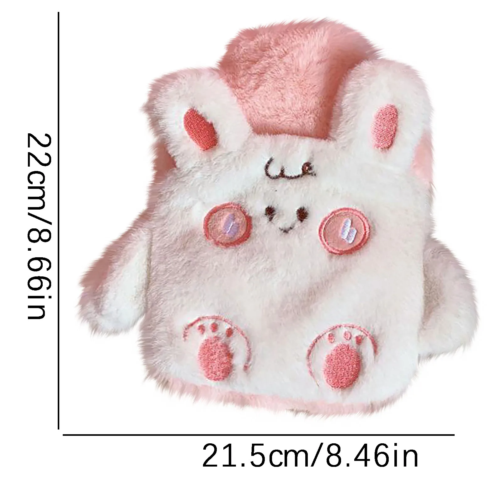 

Hot Water Bottle Cute Cartoon Portable Cold-proof Fleece Bag For Women Hand Warm Water Bottle Safe Explosion-proof#dg4