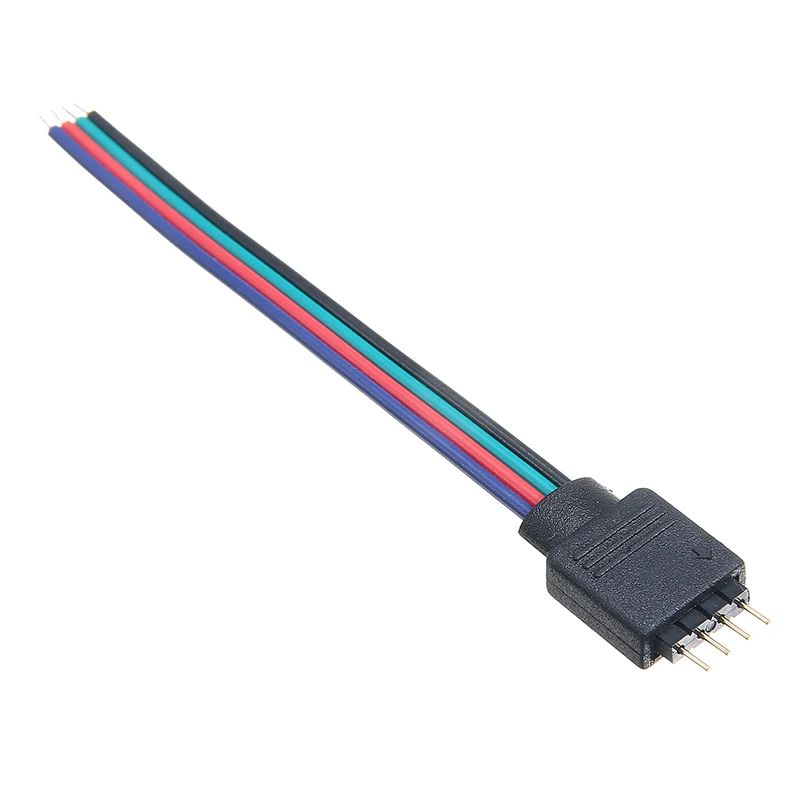 10 шт. соединительный кабель с разъемом кабеля 3528 5050 RGB 4 Pin типа папа + Женский