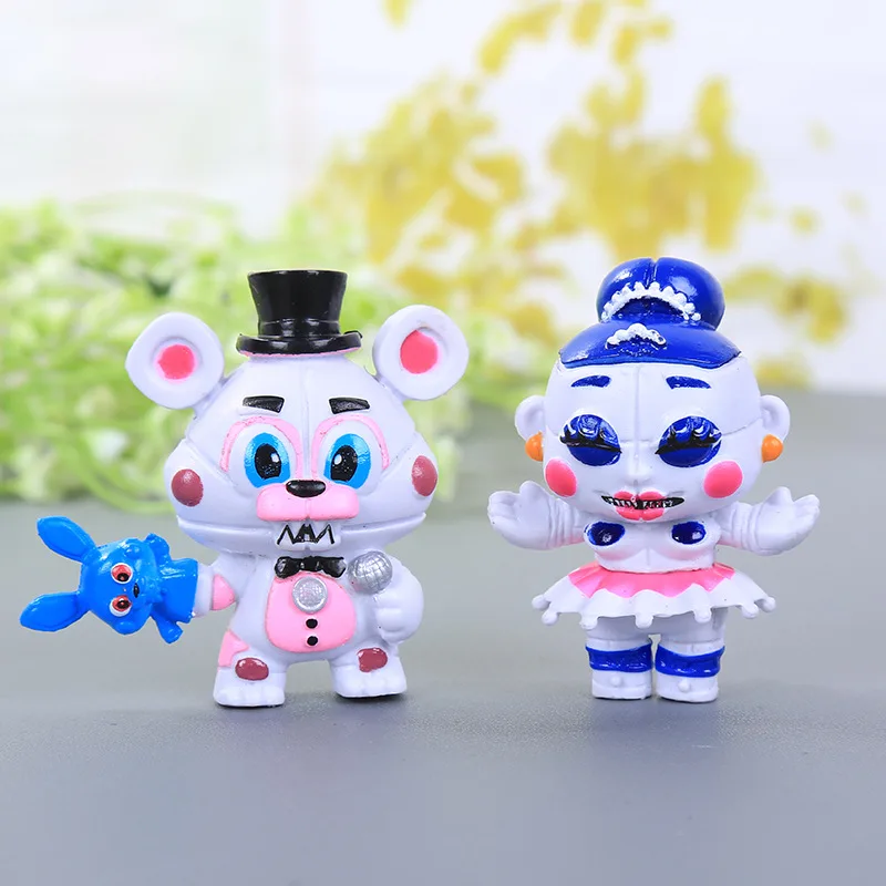 Экшн фигурки из ПВХ FNAF пять ночей у Фредди Кошмар Funtime Foxy Бонни и Чика|Игровые