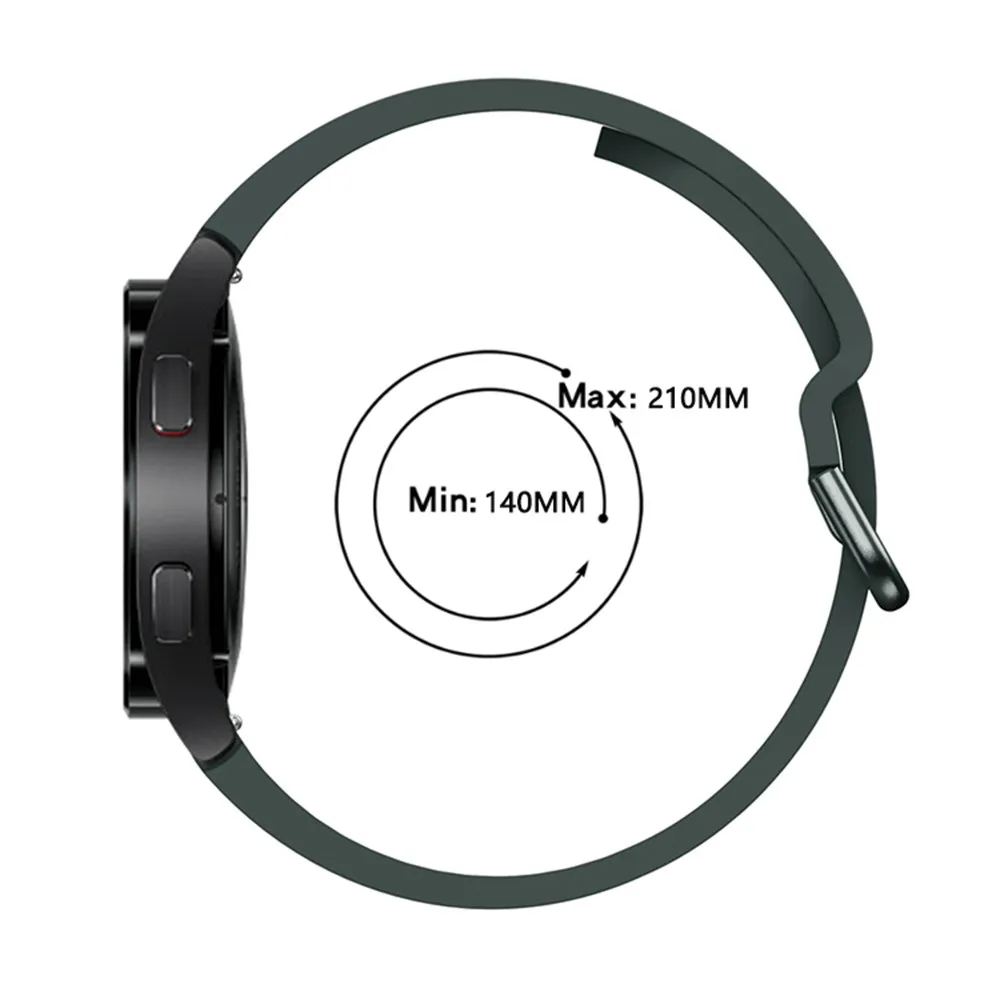 Ремешок силиконовый для Samsung Galaxy Watch 4 classic спортивный браслет наручных часов 46 мм