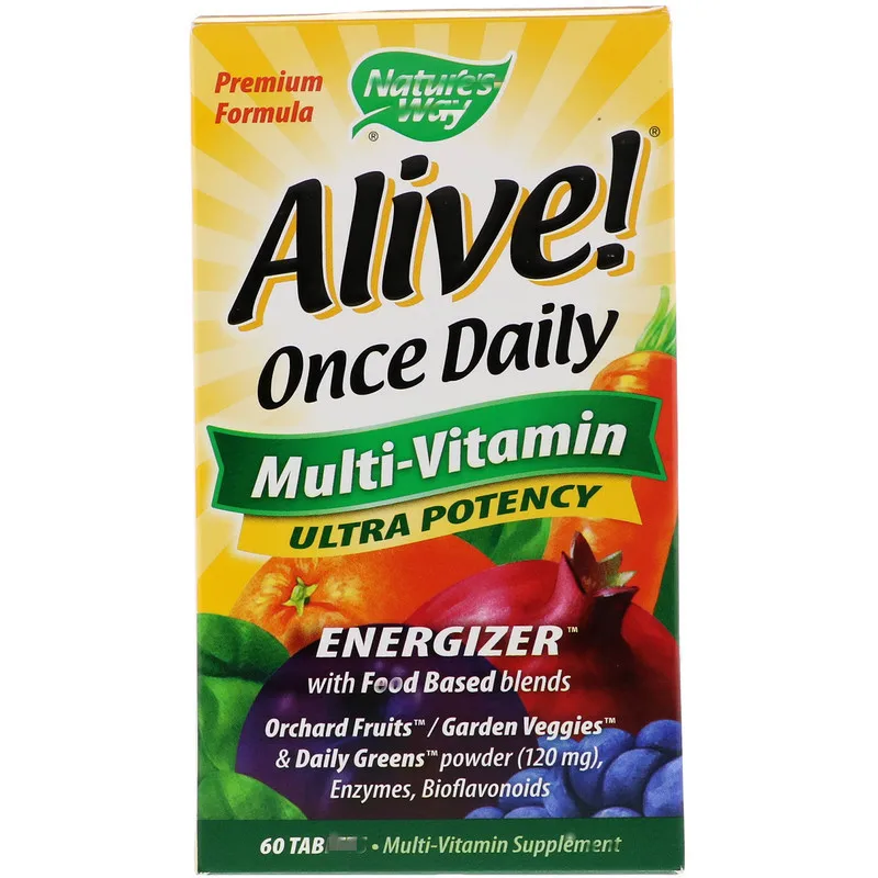 

Alive! Once Daily, Multi-Vitamin, 60 Tab
