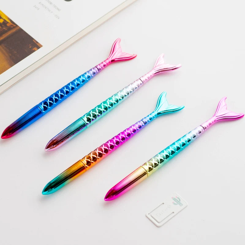 1 шт. милые ручки русалки креативные градиентные гелевые кавайные нейтральные