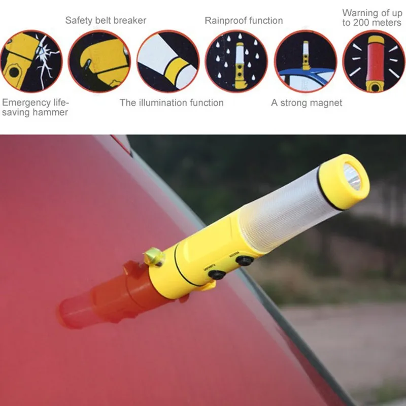 4 в 1 Многофункциональный Автомобильный аварийный молоток безопасности