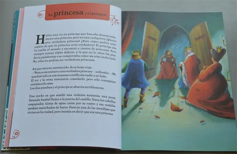 Оригинальная испанская книга принцессы для родителей и детей классическое