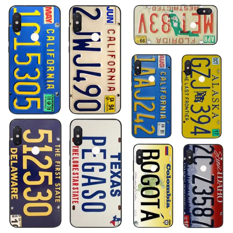 

YNDFCNB Famous Spanish license plate Soft Rubber Phone Cover For Xiaomi Mi8 9 10 9T 5 6 A1 A2Lite 9SE 8SE Mi8lite Mix2 Max3 F1