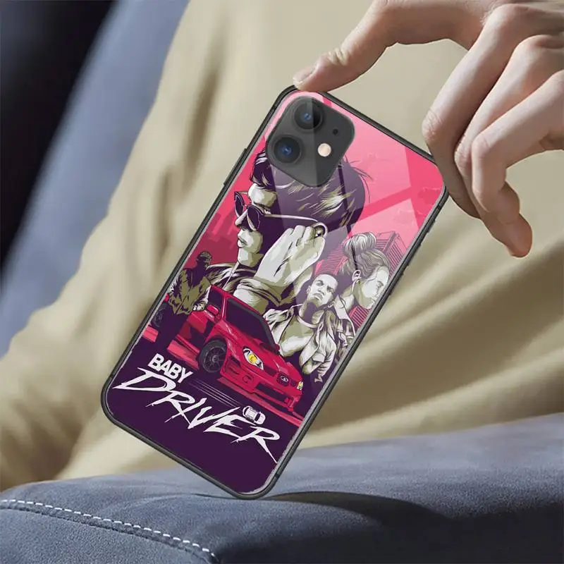 

movie baby driver Phone Case Tempered glass For iphone 6 6S 7 8 plus X XS XR 11 12 mini PRO MAX COVER