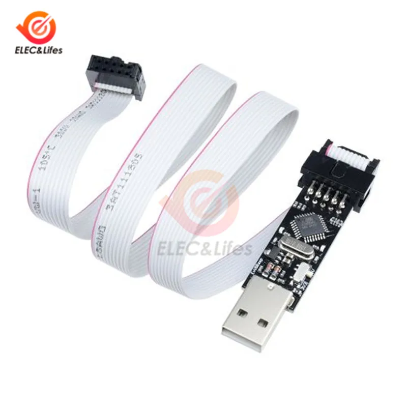 1 шт. USBASP модуль загрузчика USBISP AVR программатор USB ISP ASP ATMEGA8 ATMEGA128 Поддержка Win7 64 |