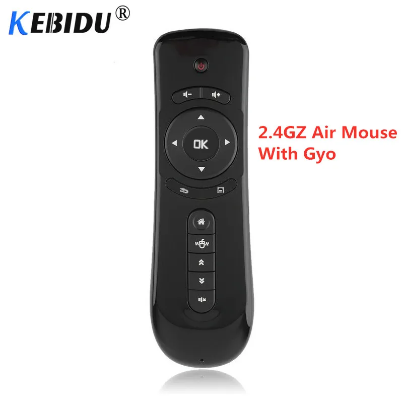 Kebidu 2.4Ghz T2 Air Mouse Wireless Game Keyboard Gyroscope FlyF2 Gaming Remote Control for TV Box PC Andriod RCLT2 | Электроника
