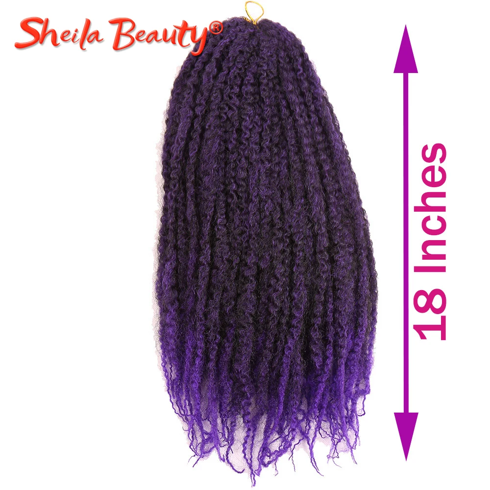 Омбре крючком волосы марли косы афро Kinkly кудрявые Braidng для наращивания