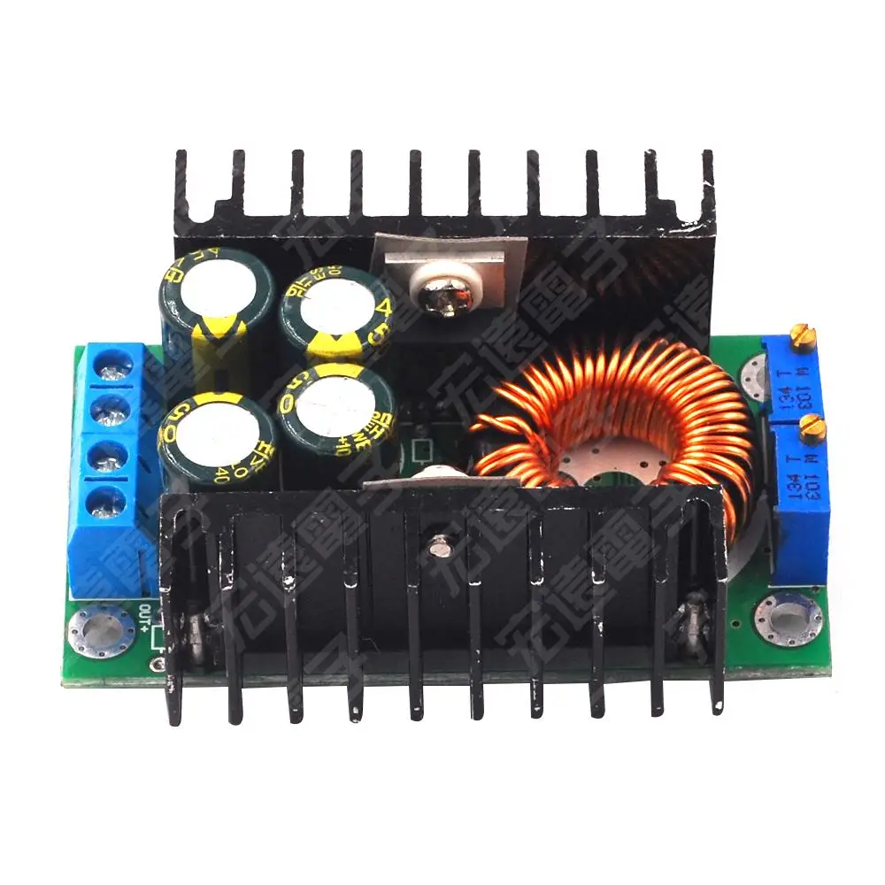 DC Высокая мощность низкая пульсация 12А 15а Регулируемый понижающий модуль 98%