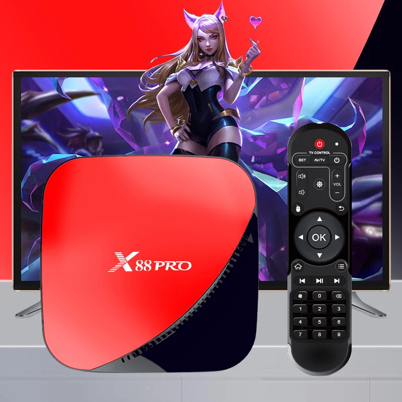 X88 PRO tv Box Android 9,0 4 Гб 4 к ТВ-приставка ram 64 ГБ 32 ГБ Google голосовой помощник Rockchip RK3318 четырехъядерный Wifi Youtube 4K