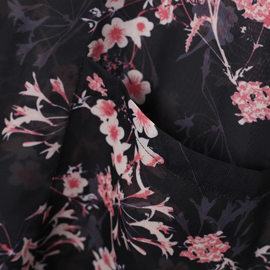 Женское повседневное винтажное кимоно кардиган длинное шифоновое с вязаным