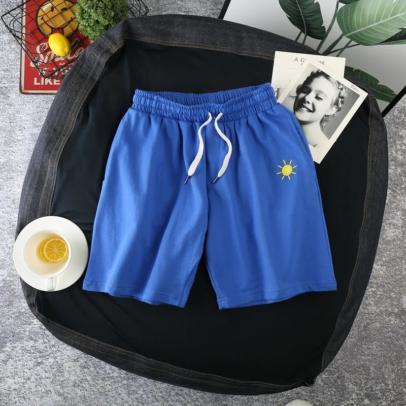 Summer Solid Men Shorts Sleep Bottoms Male Sleepwear Pants Soft Polyester Home Shorts Men Casual Pants Male Shorts for Beach