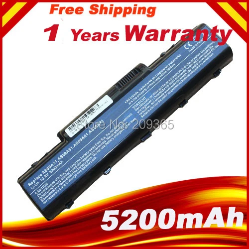 Аккумулятор для ноутбука EMACHINES E525 E627 E725 D525 D725 D620 NV52 AS09A31 AS09A41 AS09A51 AS09A61 AS09A70