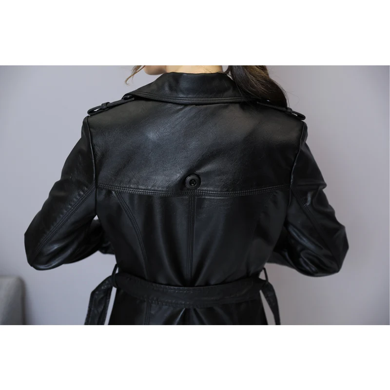 2020 весенняя куртка из мягкой искусственной кожи с ремнем кожаная эффектом