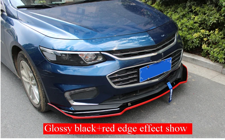 Для Chevrolet Malibu Red Line Series передний бампер для губ Диффузор защитная пластина спойлер комплект обшивки