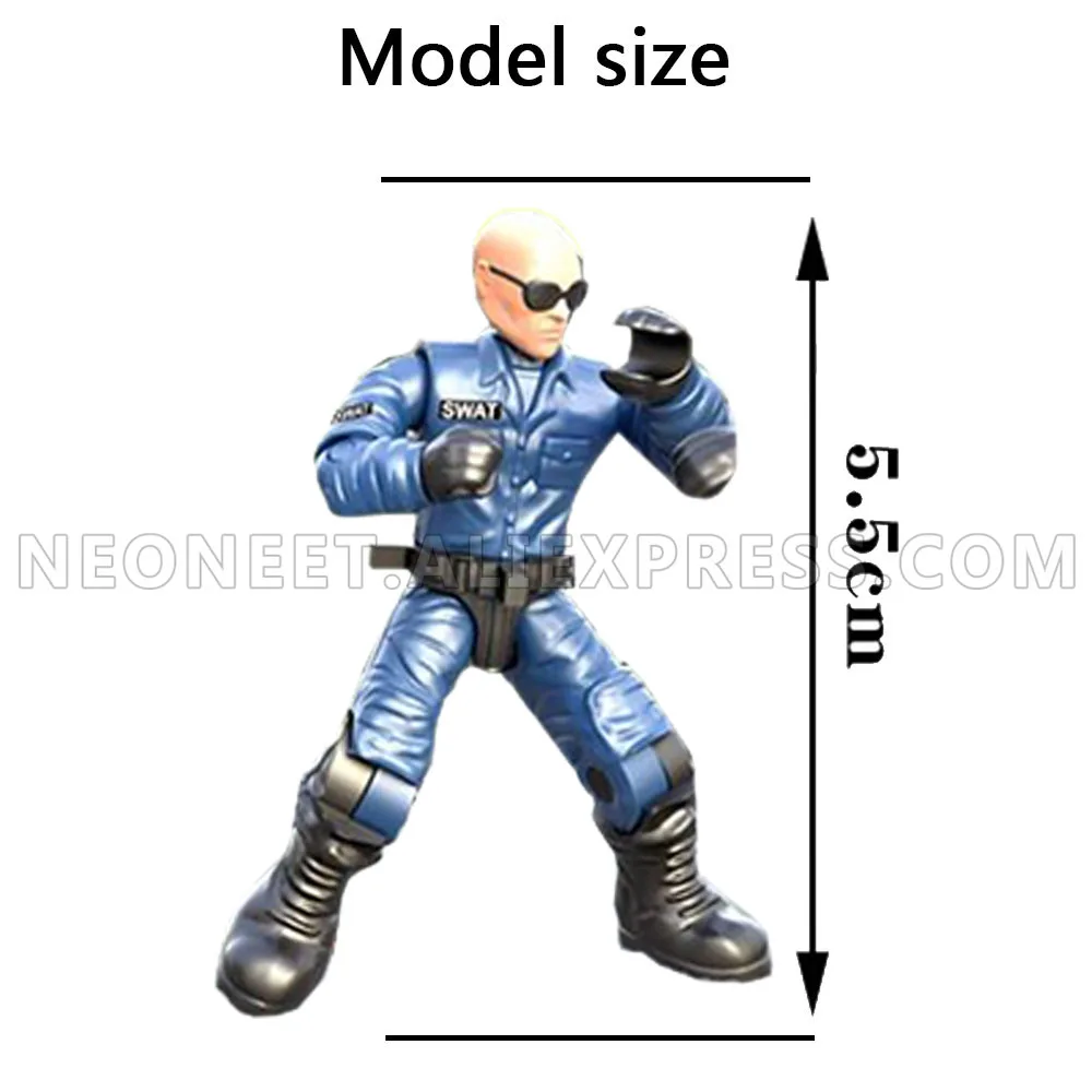 4 шт./компл. военная армия Второй мировой войны WW2 город спецназ полицейские
