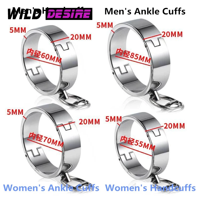 Наручники и манжеты на щиколотку 8 шт. наручники для секса плетёный воротник БДСМ