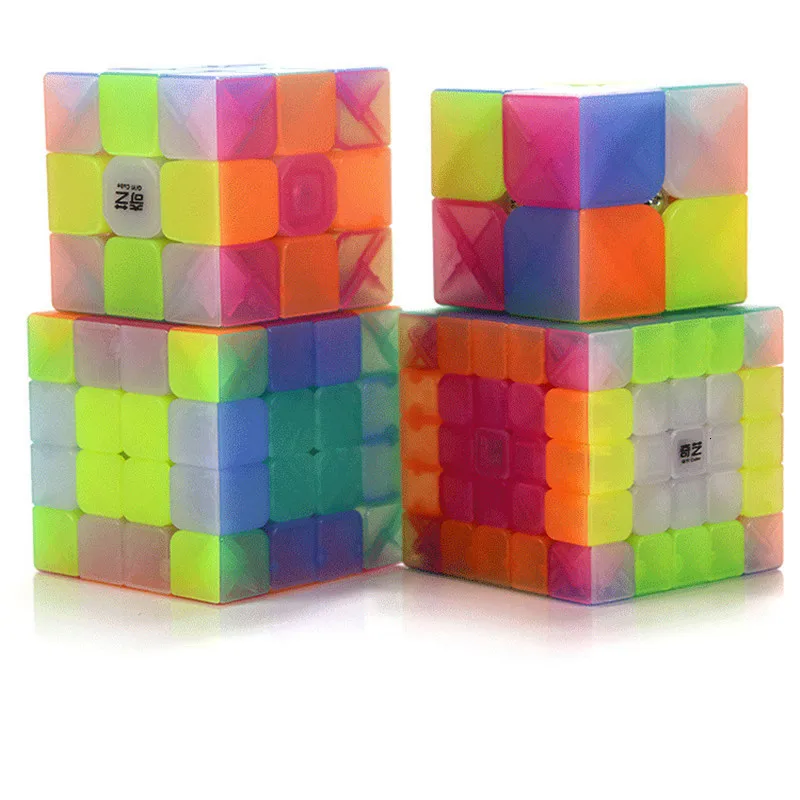 Qiyi магический куб пазл 2x2 3x3 4x4 5x5 необычная форма Пирамида скошенный