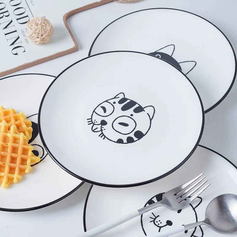 

Original design of simple Japanese hand painted ceramic dishes
