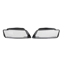 2pcs car front headlight lens cover headlamp shell decor sealant replace for audi a5 s5 rs5 2008 2012 8t0941004am 8t0941003am