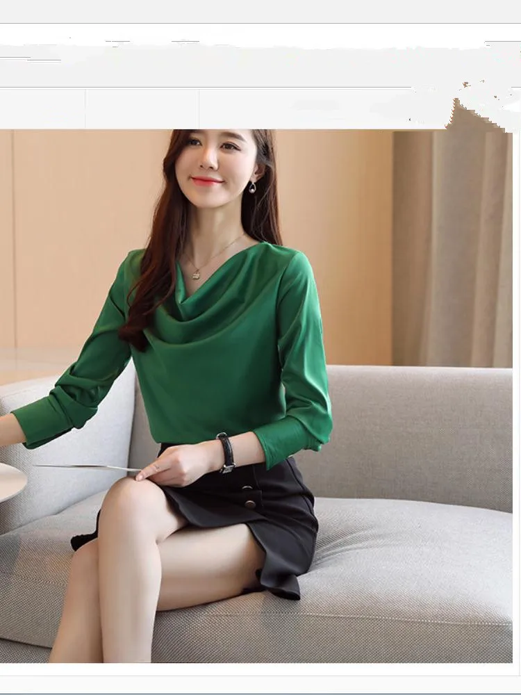 

2021 spring and autumn Summer with New style fashion Long sleeve Women's shirt