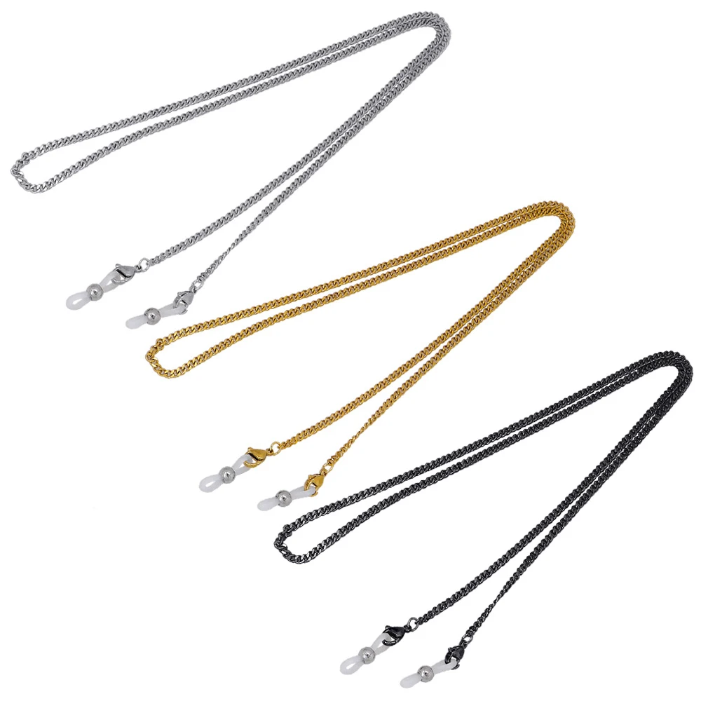 

LuReen Fashion Stainless Steel Face Mask Lanyard For Men Women Glasses Chain Sunglasses Straps Necklace Cords Jewelry Gift