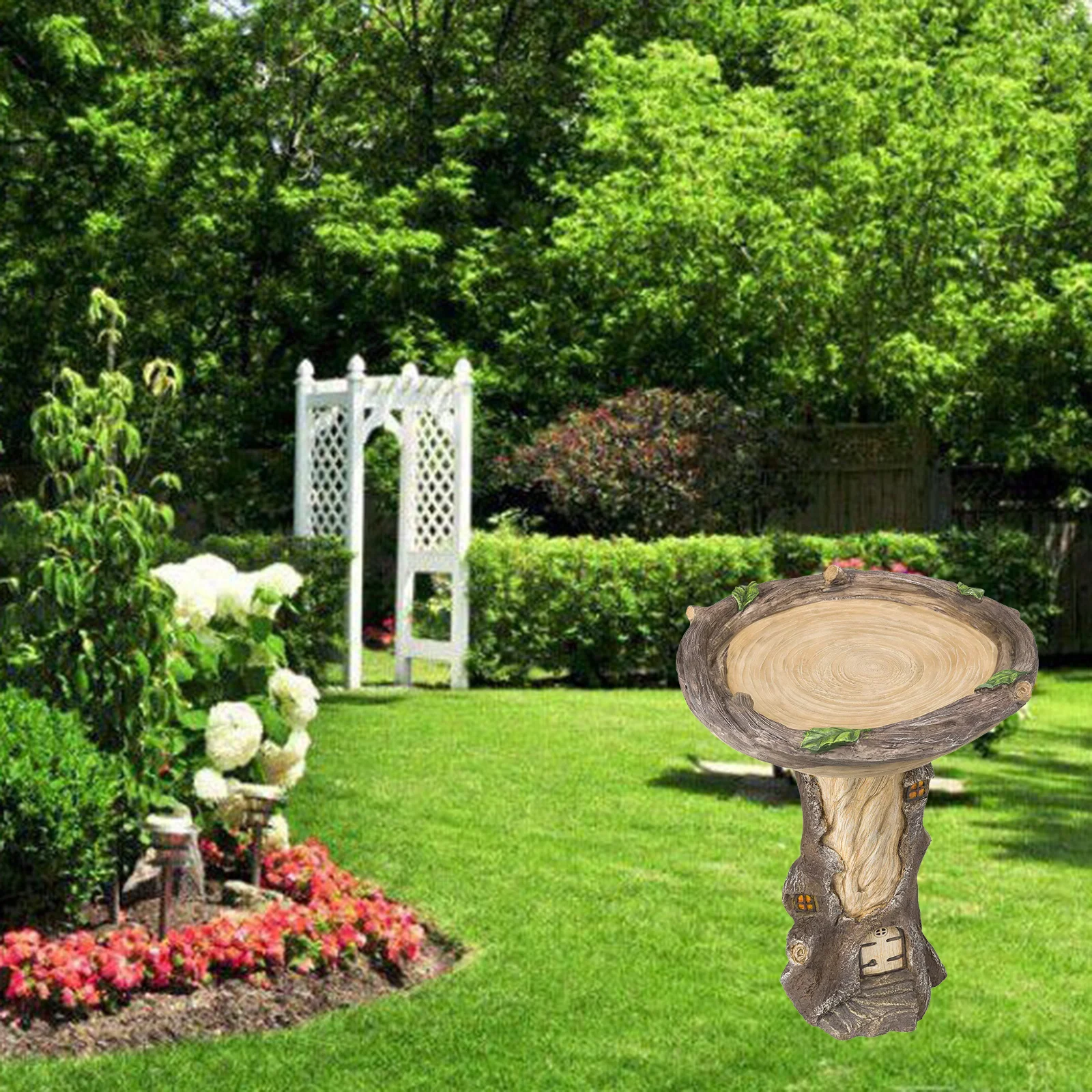 Resin Tree Bird Bath Flower and Garden Decorations | Дом и сад