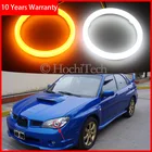 Для Subaru Impreza 2006 2007 хлопок переключатель светодиодный двухцветный ангельский глаз белый Янтарный светильник поворота