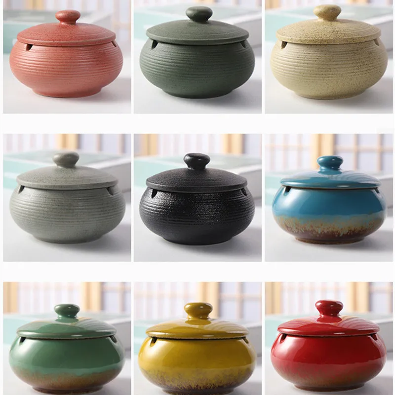 

Ashtrays Are Suitable For Living Room Offices Ceramic Marbled Nordic Wind Ash Tray Cigarette Tray Smoke Cup Circular Holder