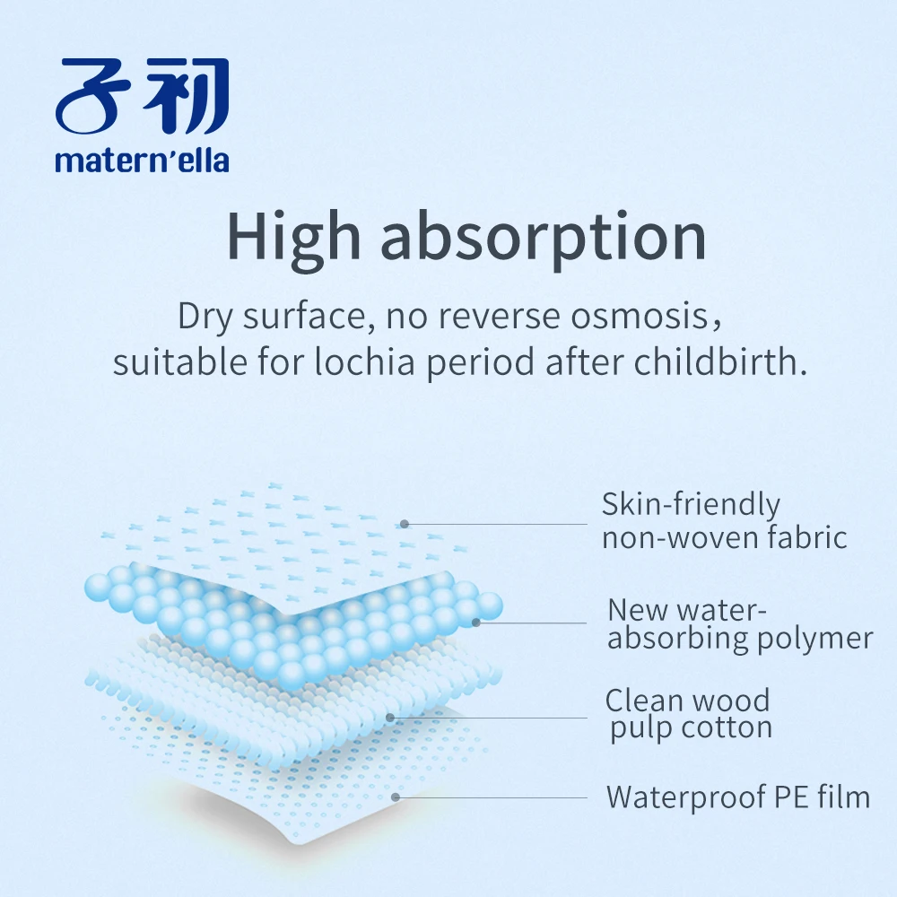 

matern'el Nursing pad Pregnant Women Menstruation Adult Puerperal Large Maternity Pad Disposable Bed Sheet