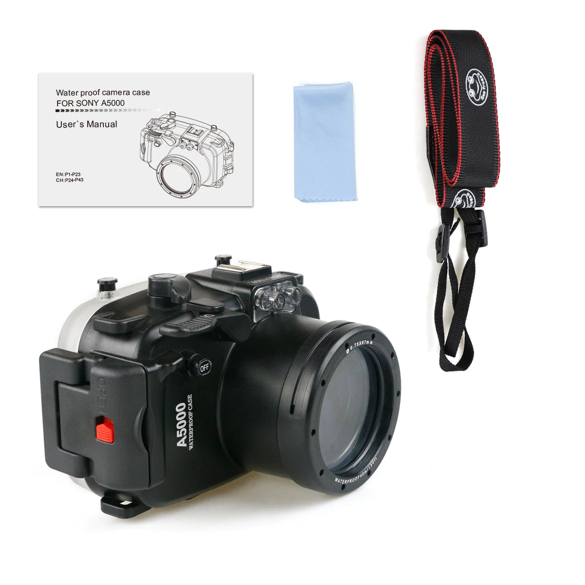 Водонепроницаемый чехол для подводной съемки камеры SONY A5000 A5100 16 50 мм объектива 40