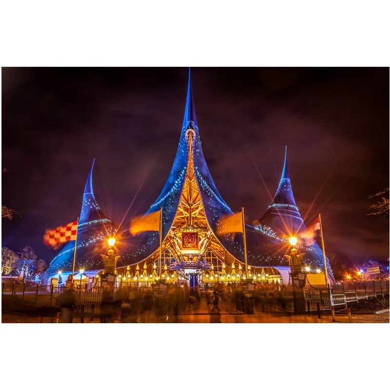 

5D DIY Diamond Painting Efteling light show theme park scenery Cross Stitch Needlework Home decorations