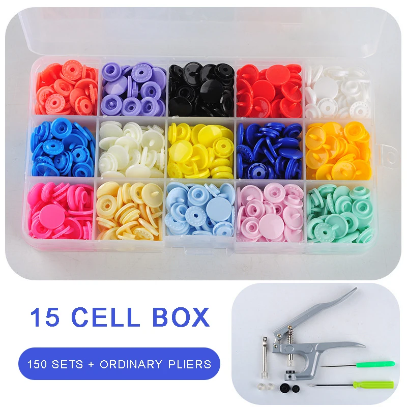 

Набор полимерных кнопок-застежек T5 150, пластиковые застежки, аксессуары для одежды, зажимы для одежды, кнопки с застежками, плоскогубцы