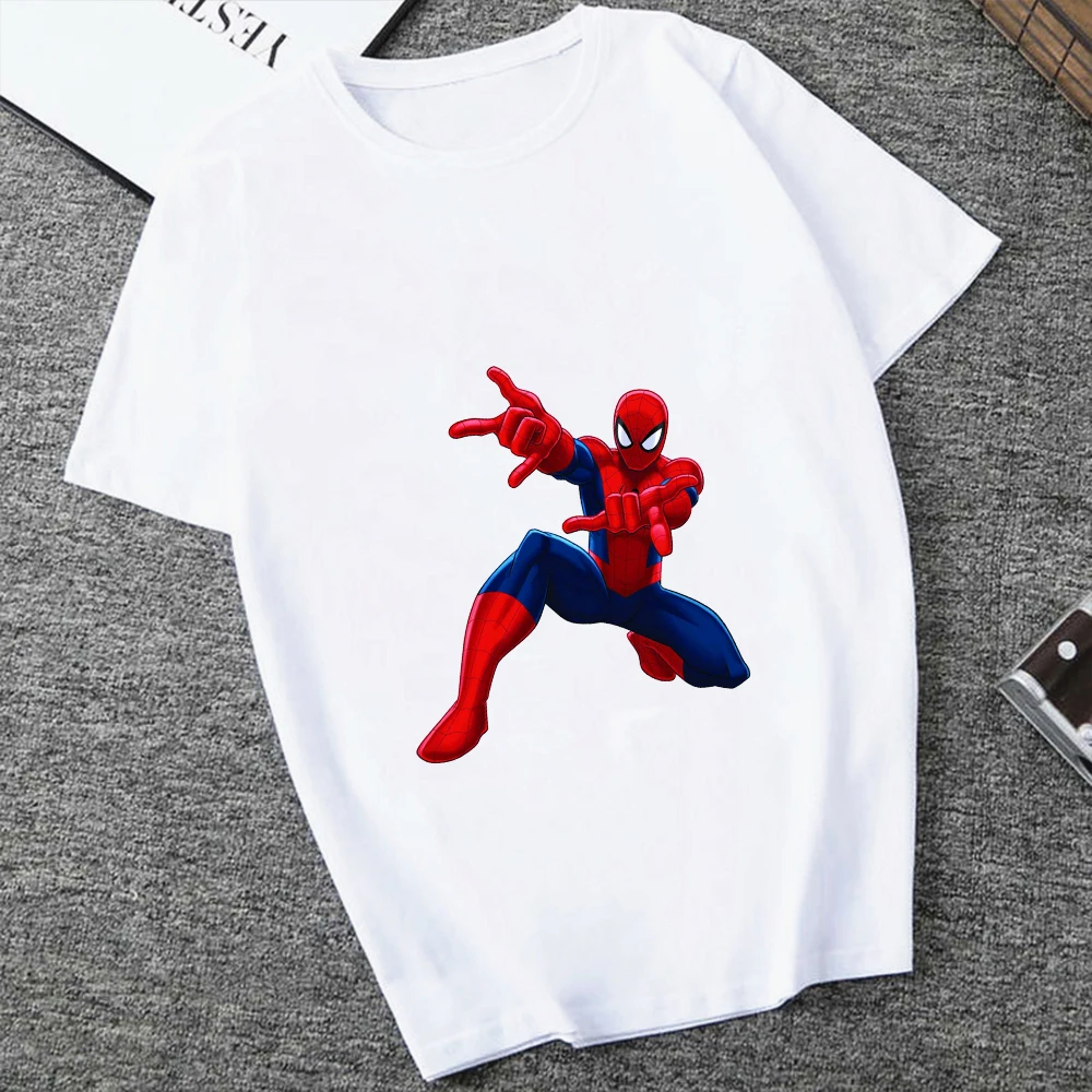 

AVENGERS Women Tops Marvel Printing Short Sleeve T-shirts Unisex Oversized T Shirts Casual Couples Aesthetic Clothes Streetwear