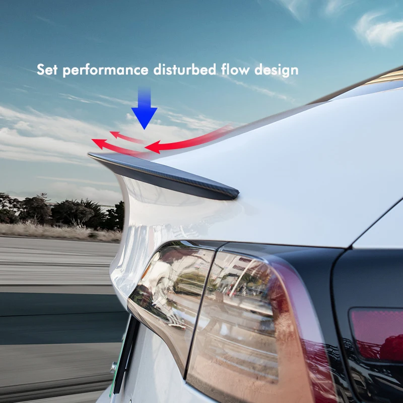 

Model3 High Performance Version Trunk Wing Spoiler For Tesla Model 3 Spoiler Real Carbon Fiber Model Three Accessories