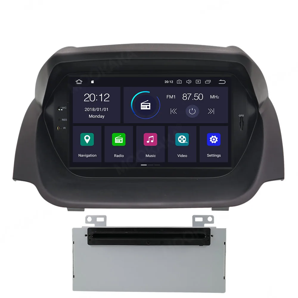 Android 10 0 CD DVD плеер для Ford Fiesta 2013 2016 сенсорный мультимедийный GPS навигатор Mirror Link PX6 4