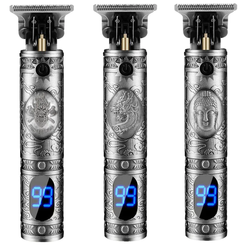 

Аккумуляторная машинка для стрижки волос, с ЖК-дисплеем