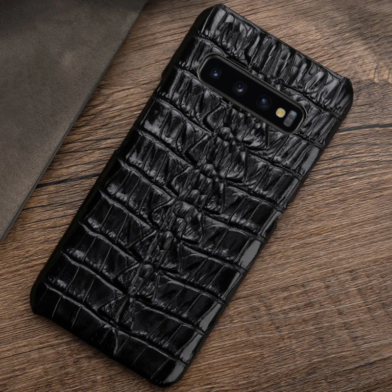 Чехол для телефона Samsung Galaxy A50 A70 S7 S8 S9 S10 Plus Note 8 9 10 крокодильим хвостом ребра