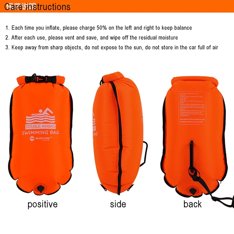 

Double Balloon Swimming Buoy Can Store Swimming Float And Waterproof Bag Swimming Buoy
