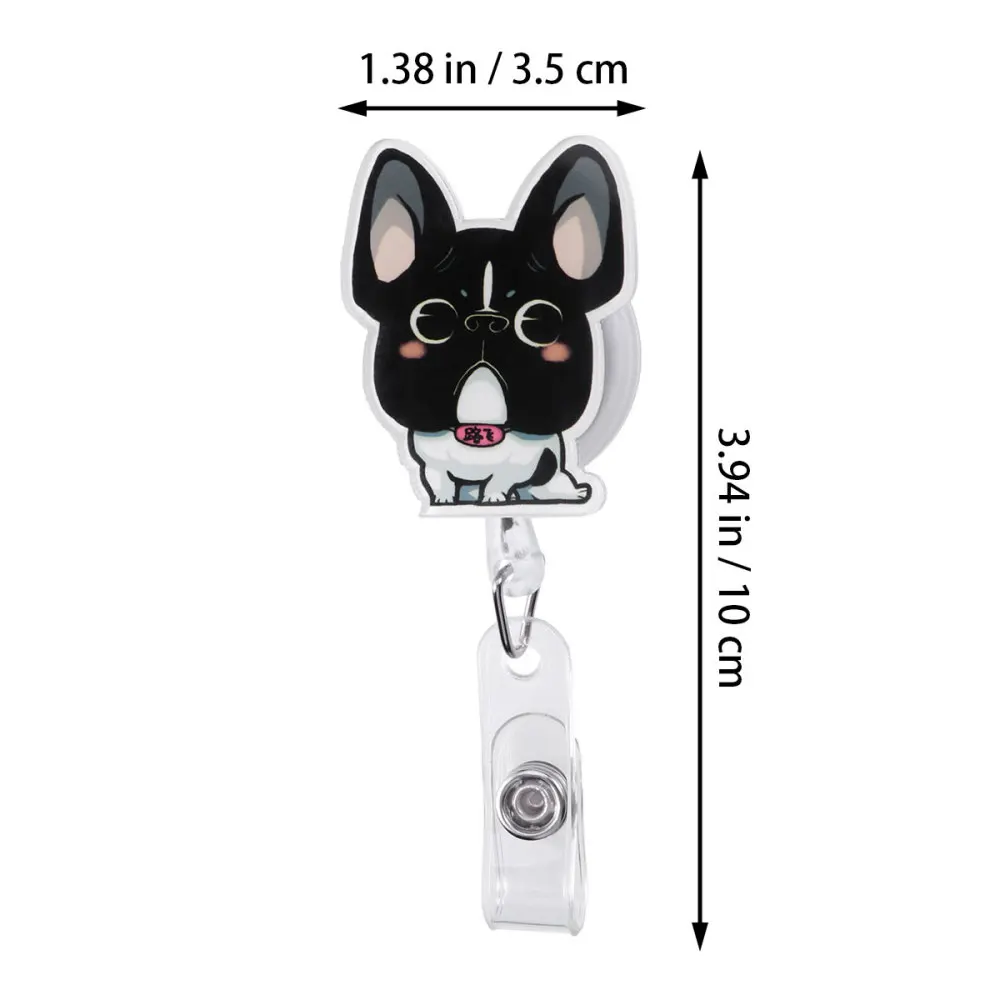 

Panda Shaped Retractable ID Badge Reel Badge Holder Reel Clip On Holders With Clip For Nurse Doctors Teachers