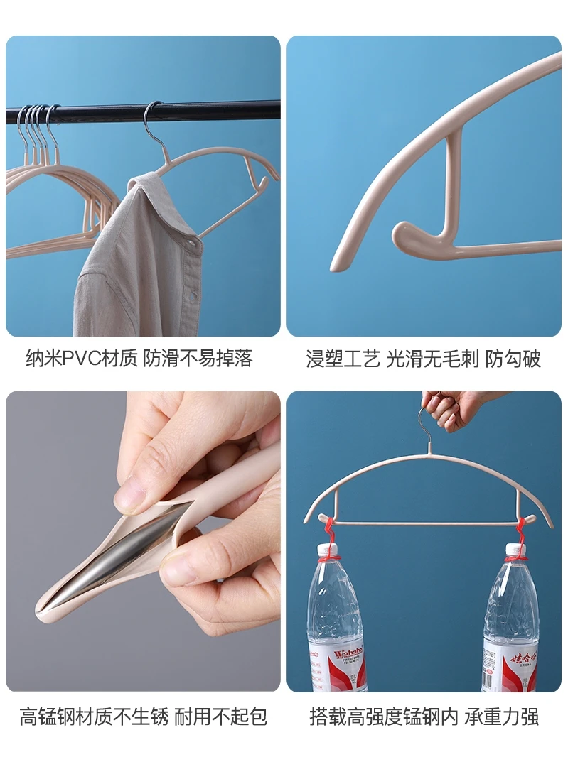 Вешалка для одежды взрослых 20 шт. нескользящая ветрозащитная вешалка пальто
