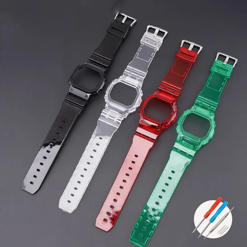 

Fashion High Quality WatchBands For Casio G-shock DW5000/5600/5052/5030 GW-B5600 GWX-5600 Elastic Durable Silicone Wrist Strap