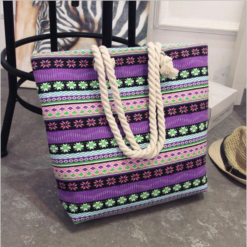 

Fashion Folding Women Big Size Handbag Tote Ladies Casual Flower Printing Canvas Graffiti Shoulder Bag Beach Bolsa Feminina