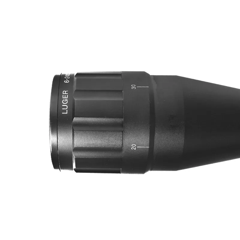 LUGER 6-24X50 Riflescope красный и зеленый ретикальный волоконно-оптический прицел охотничий прицел для винтовки страйкбол Воздушный пистолет с рейкой