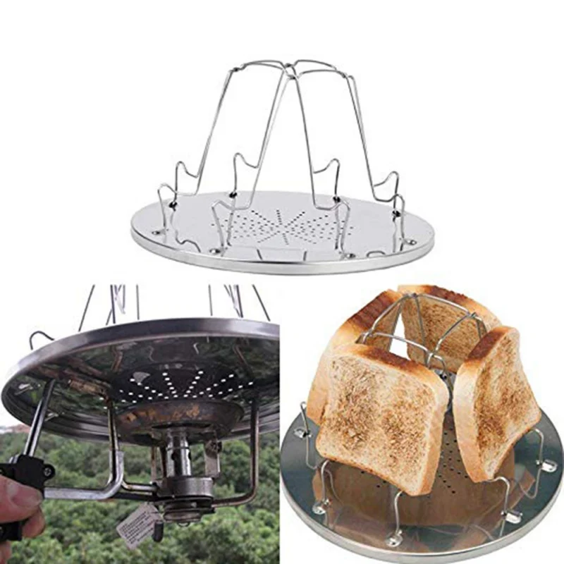 1 шт. простая портативная стойка для тостов из нержавеющей стали складной