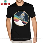 Белая рубашка Dogecoin Rocket для мужчин 4XL, высококачественные хлопковые черные футболки с коротким рукавом и круглым вырезом