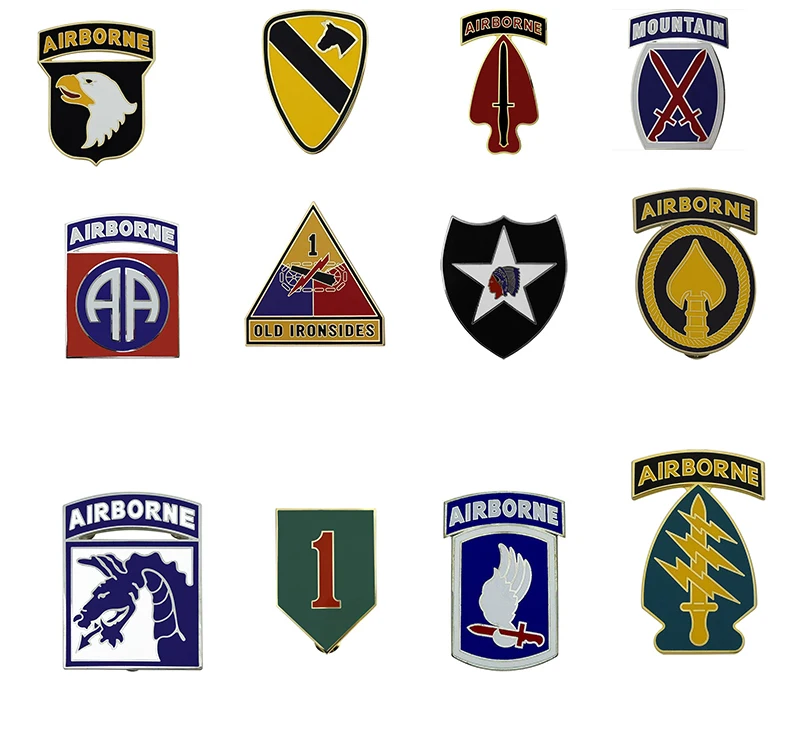 Значок для идентификации военной армии США (CSIB) зеленый берет значок ASU большой