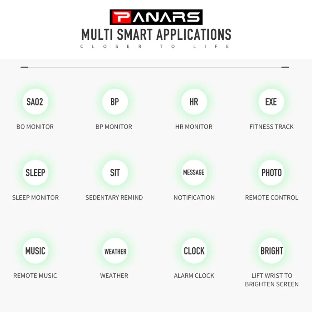 PANARS мужские умные цифровые часы, спортивные, для бега, Bluetooth, напоминание о сообщениях, мониторинг сердечного ритма, будильник, женские мужские наручные часы